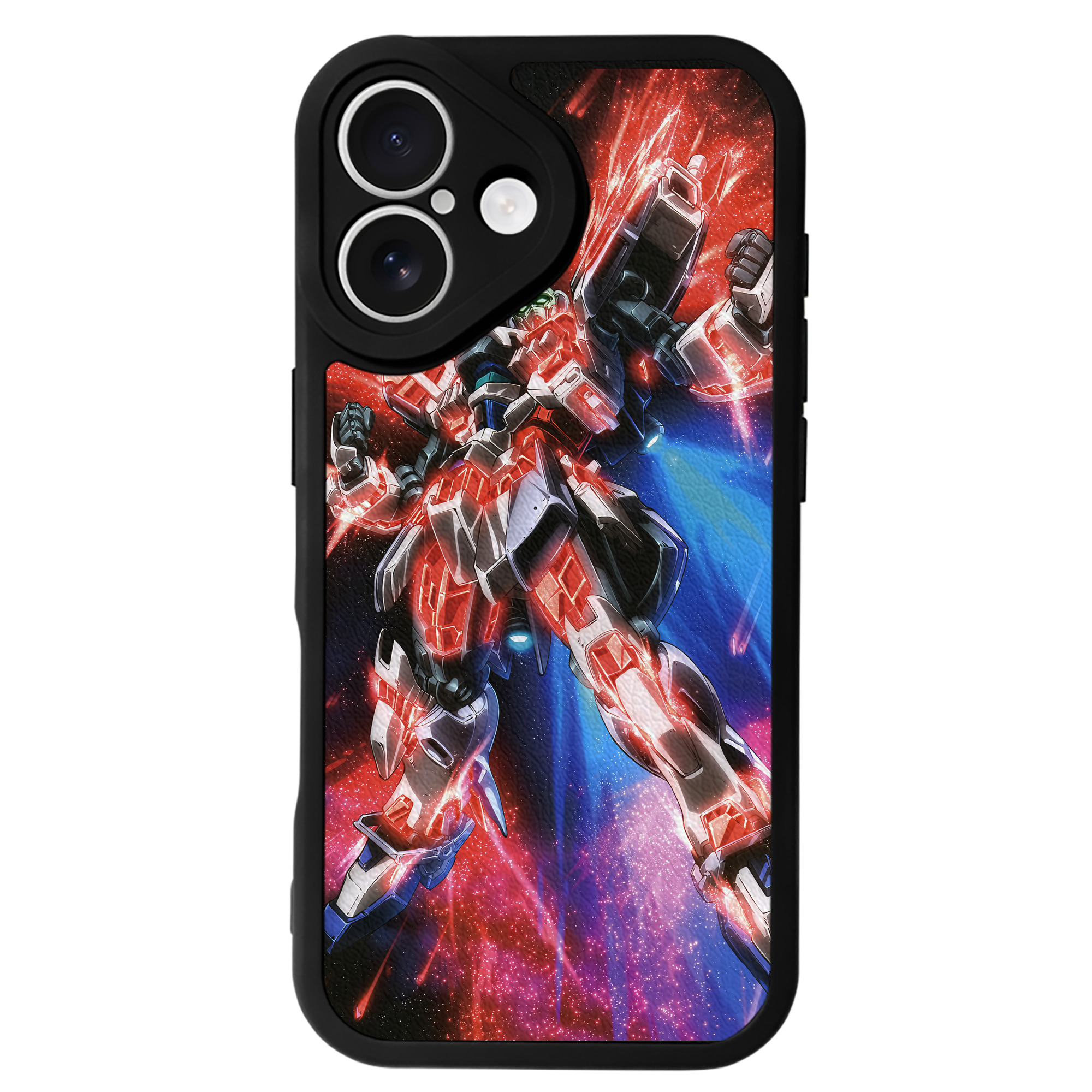 （画像用） 機動戦士ガンダム Mobile Suit Gundam 【iPhone 16シリーズ対応】シリコンスマホケース（レザー調） 材質：シリコン